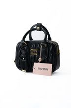 Miu Miu Arcadie Bag - Black Matelasse Nappa