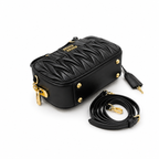 Miu Miu Arcadie Bag - Black Matelasse Nappa
