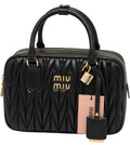 Miu Miu Arcadie Bag - Black Matelasse Nappa