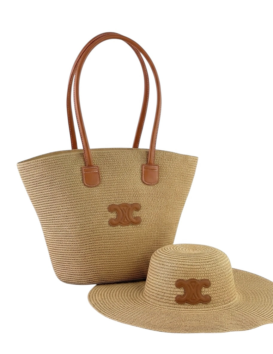 Celine Teen Panier Bag - Raffia