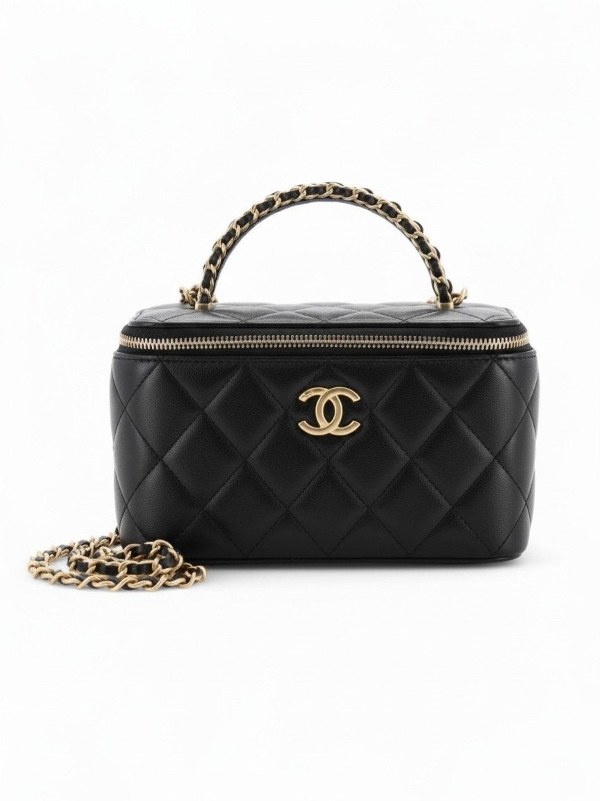 Chanel Vanity with Chain - Black