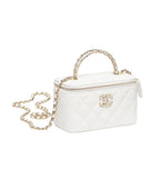 Chanel Vanity with Chain - White