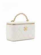 Chanel Vanity with Chain - White