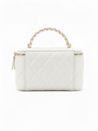 Chanel Vanity with Chain - White