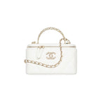 Chanel Vanity with Chain - White