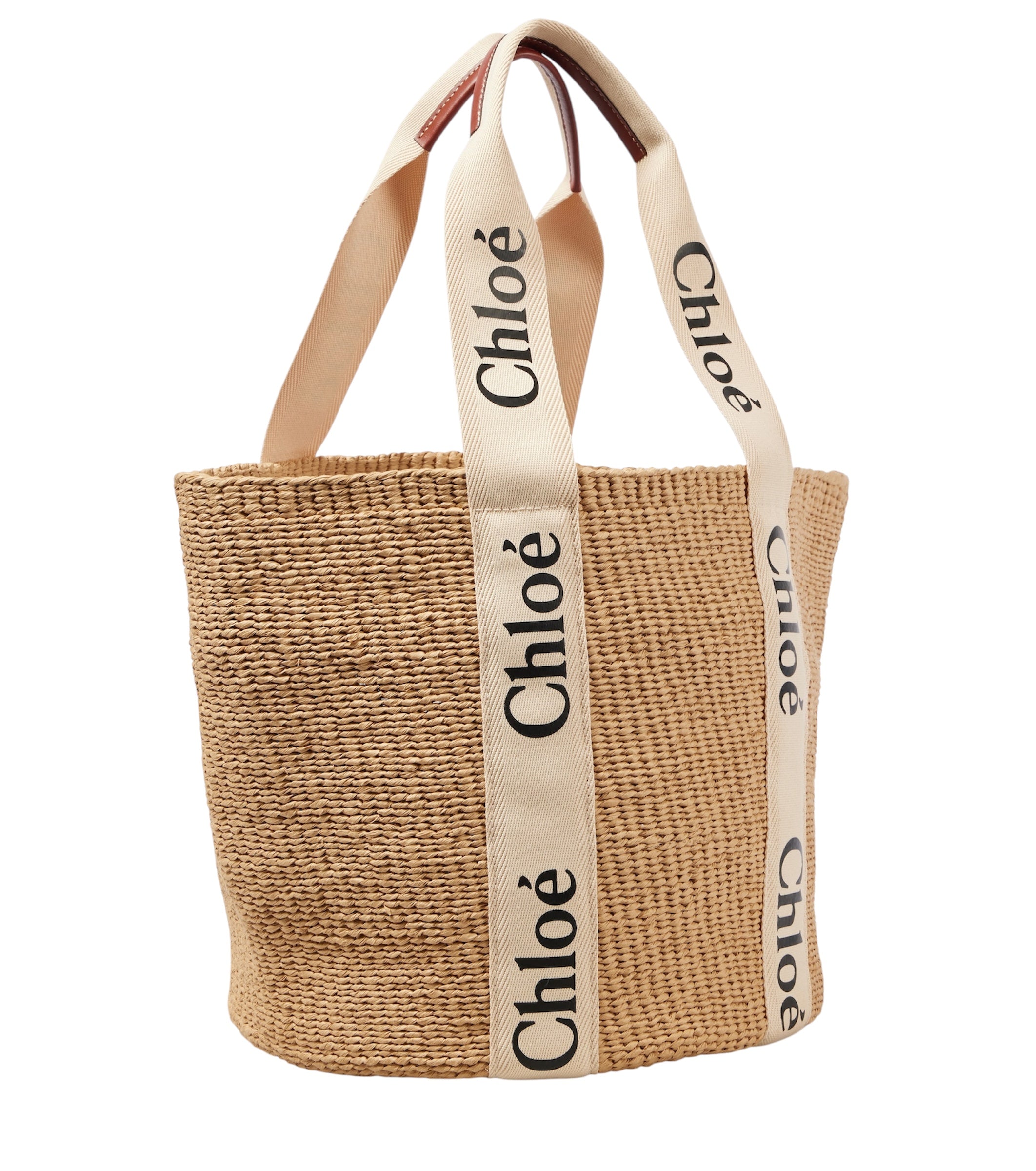 Chloe Woody Logo-Strap Tote