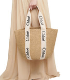 Chloe Woody Logo-Strap Tote