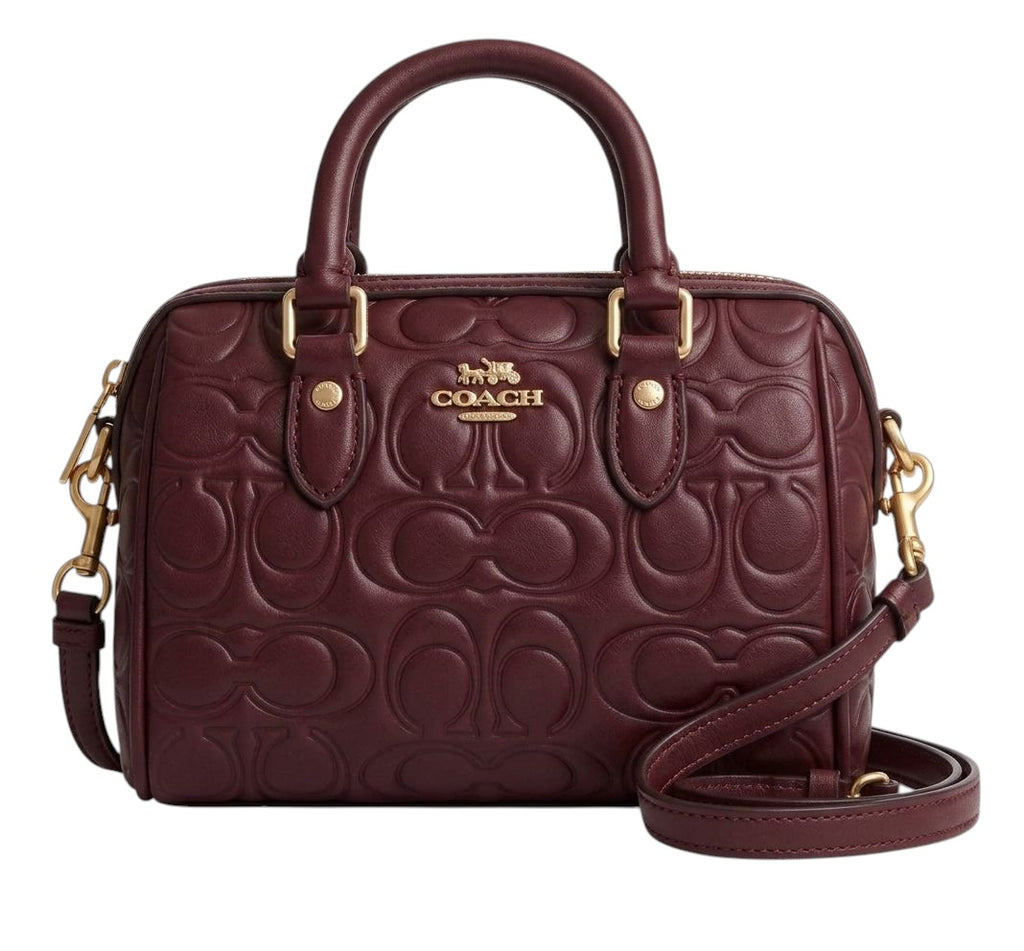 Coach Mini Rowan Crossbody - Burgundy