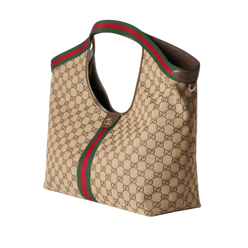 Gucci Giglio Large Tote - Beige GG Canvas