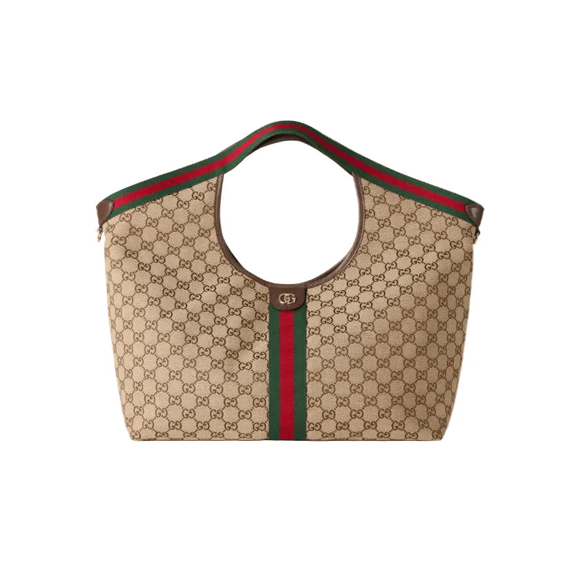 Gucci Giglio Large Tote - Beige GG Canvas