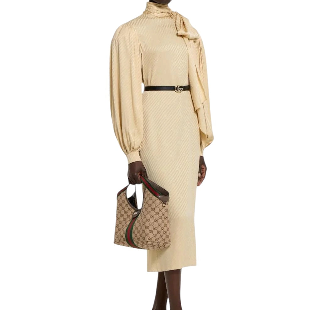 Gucci Giglio Small Tote - Beige GG Canvas