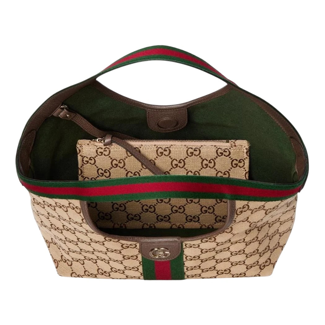 Gucci Giglio Small Tote - Beige GG Canvas