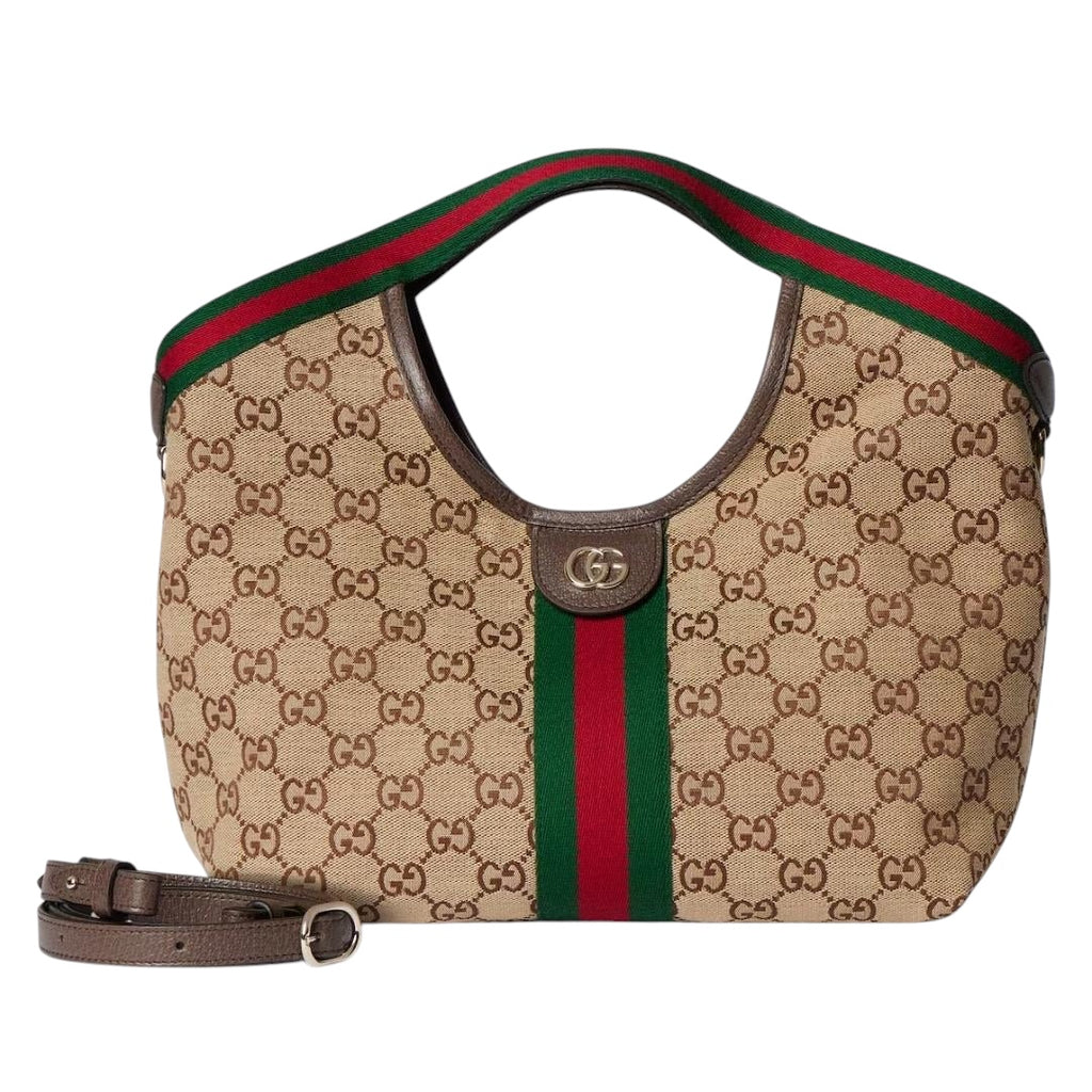 Gucci Giglio Small Tote - Beige GG Canvas