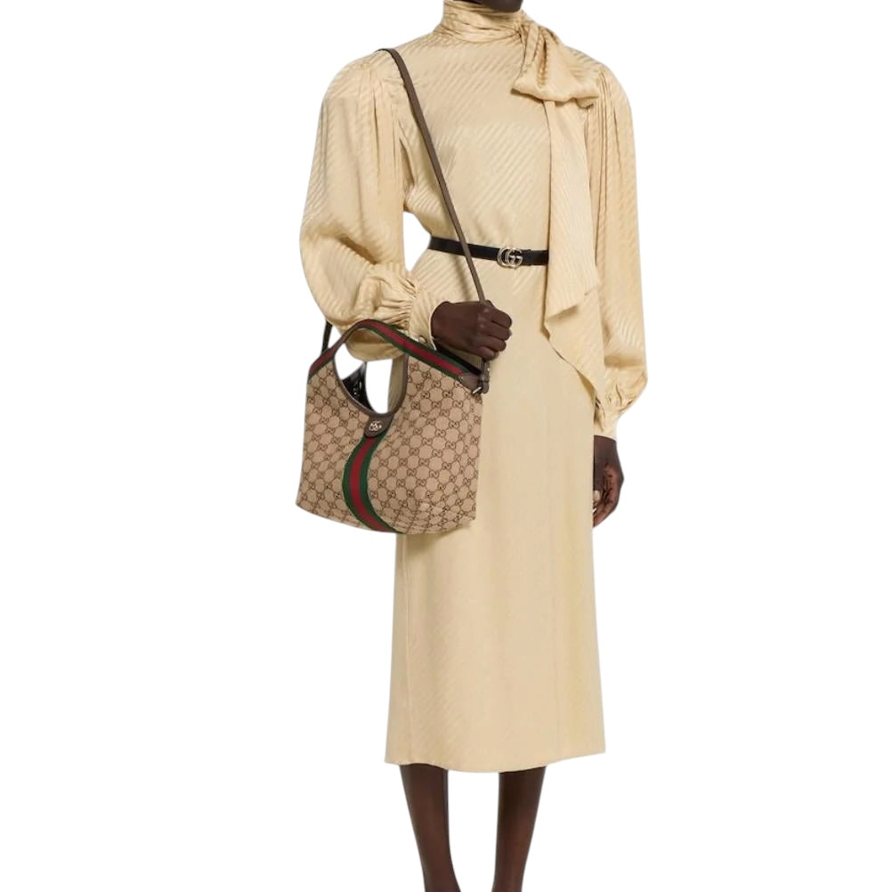 Gucci Giglio Small Tote - Beige GG Canvas