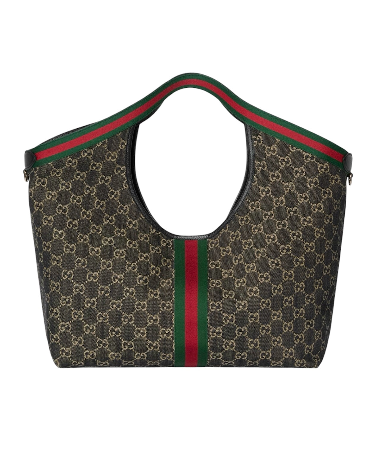 Gucci Giglio Tote - Black GG Denim