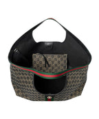 Gucci Giglio Tote - Black GG Denim