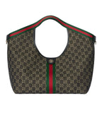 Gucci Giglio Tote - Black GG Denim