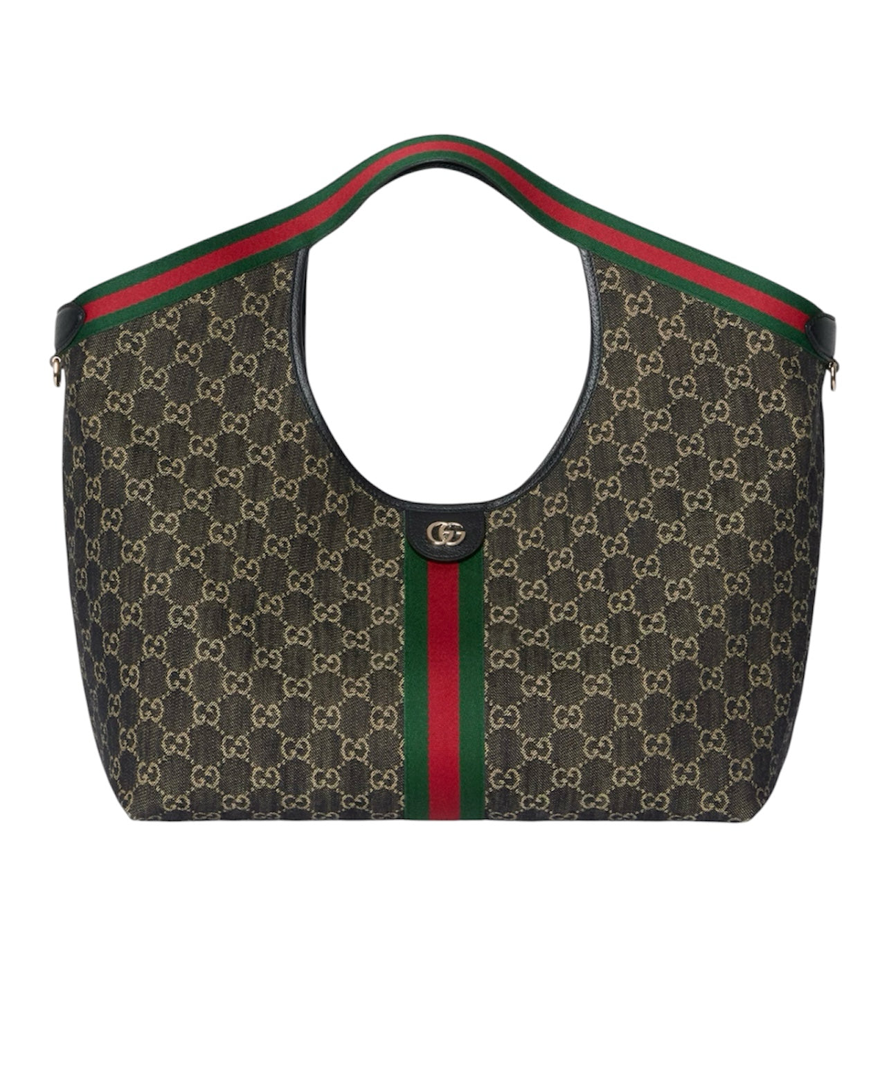 Gucci Giglio Tote - Black GG Denim