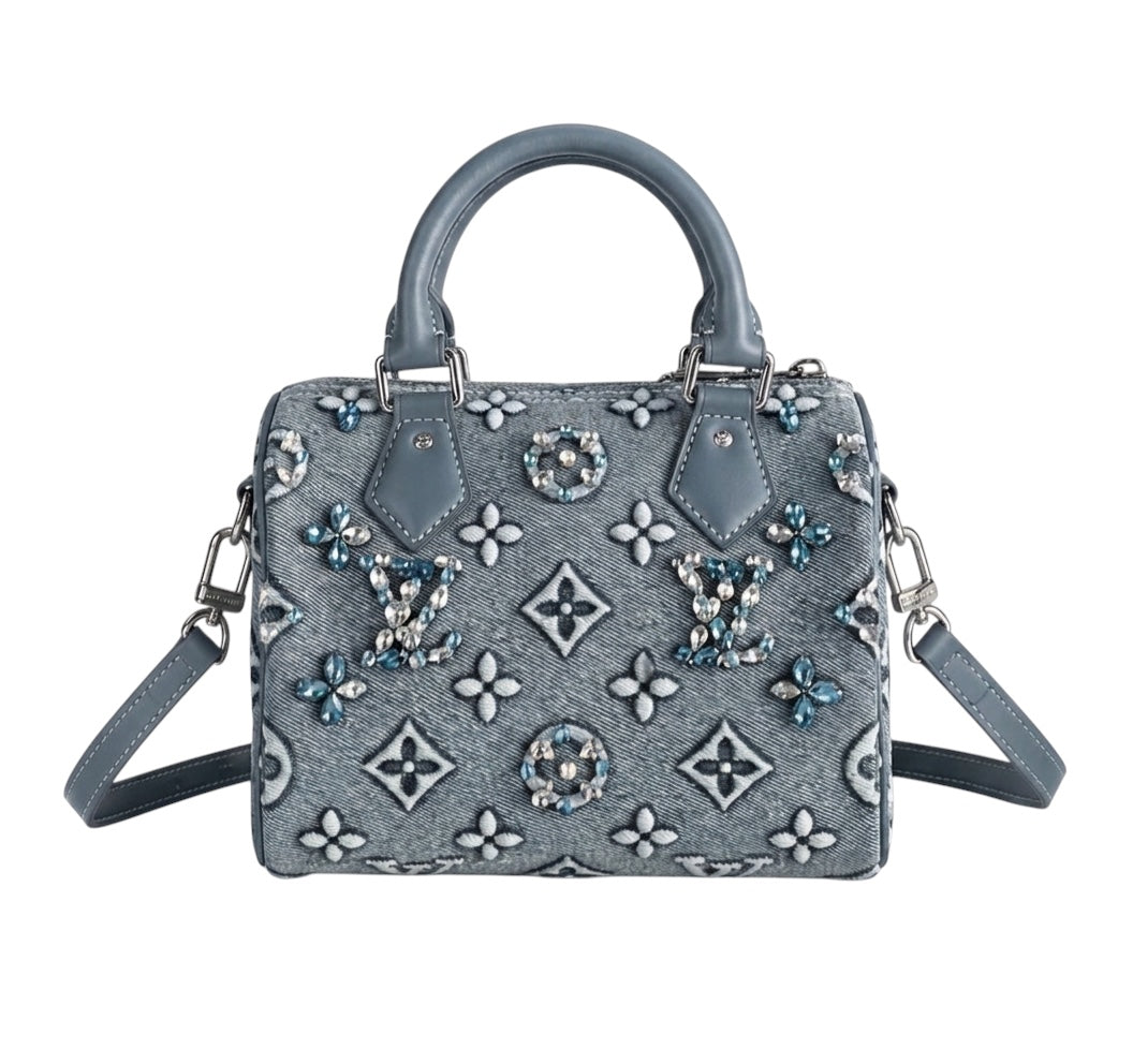 LV Nano Speedy - Monogram Denim