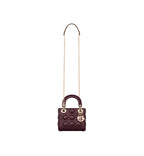 Dior Mini Lady Bag - Burgundy