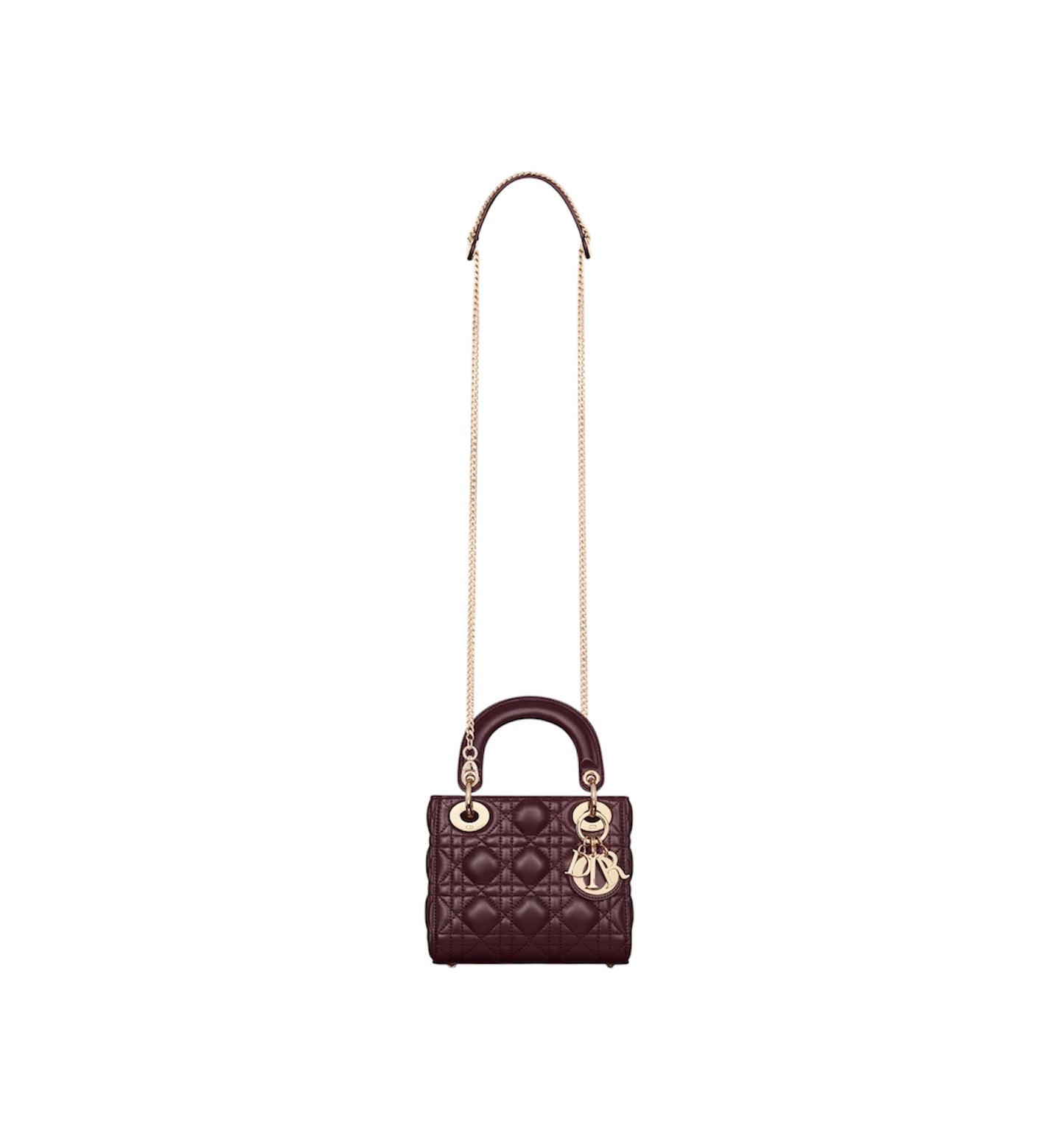 Dior Mini Lady Bag - Burgundy
