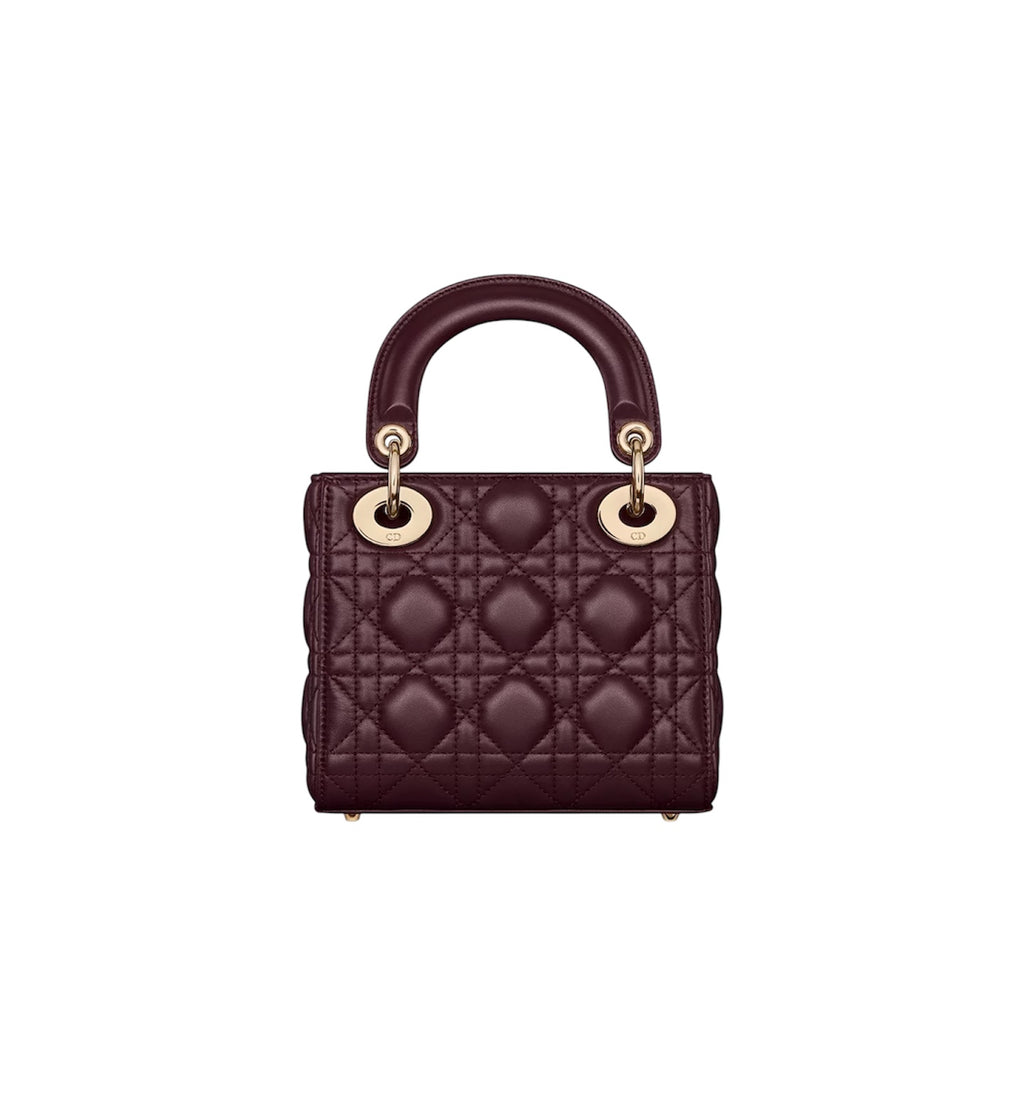 Dior Mini Lady Bag - Burgundy