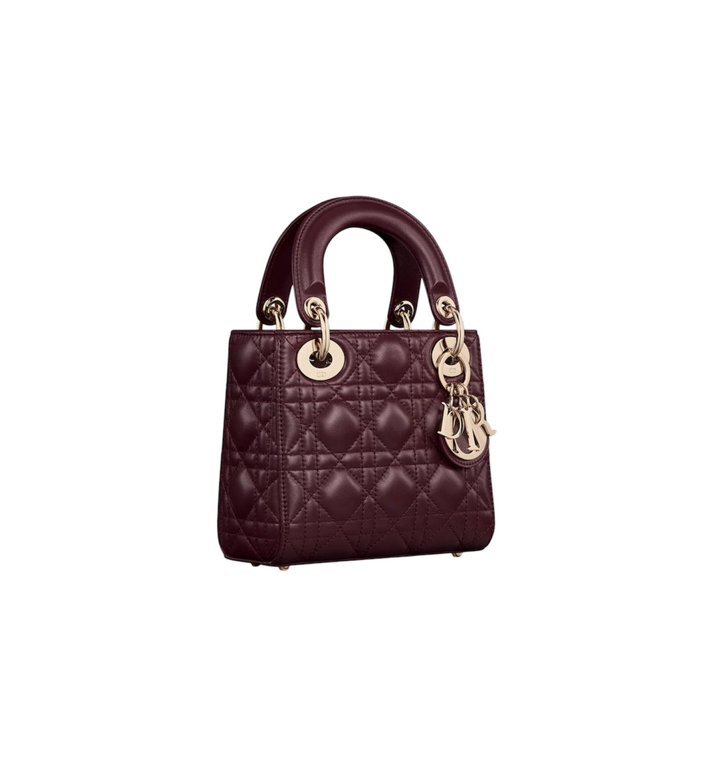 Dior Mini Lady Bag - Burgundy