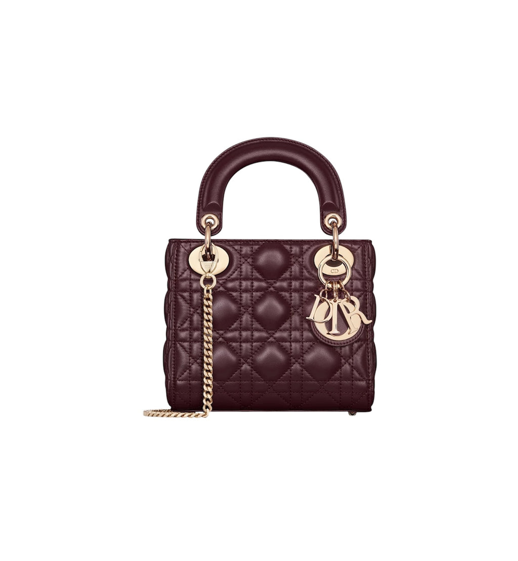 Dior Mini Lady Bag - Burgundy