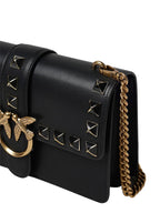 PINKO love one shoulder bag with studs