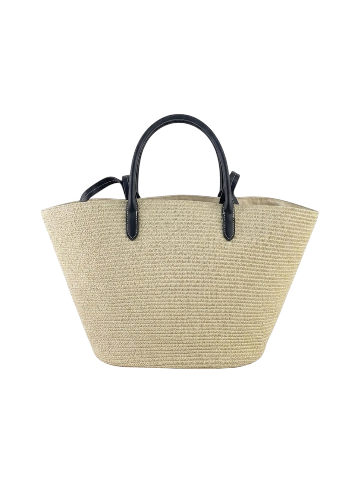 Prada Raffia and Leather Tote