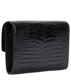 Saint Laurent Uptown Croc-Effect Shoulder Bag